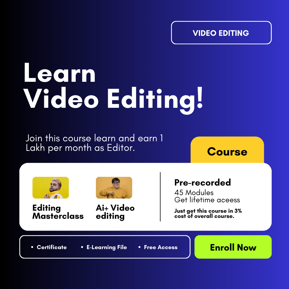 video editing course online with ai tools by CG Learning